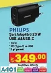 PHİLİPS ŞARJ ADAPTÖRÜ 20 W